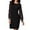 Silver, variant on Elegant Dresses for Women Holiday Party Dresses for Women Shiny Mesh Stitching Black V Neck Mini Dress Long Sleeve Mesh Body Slim Dress