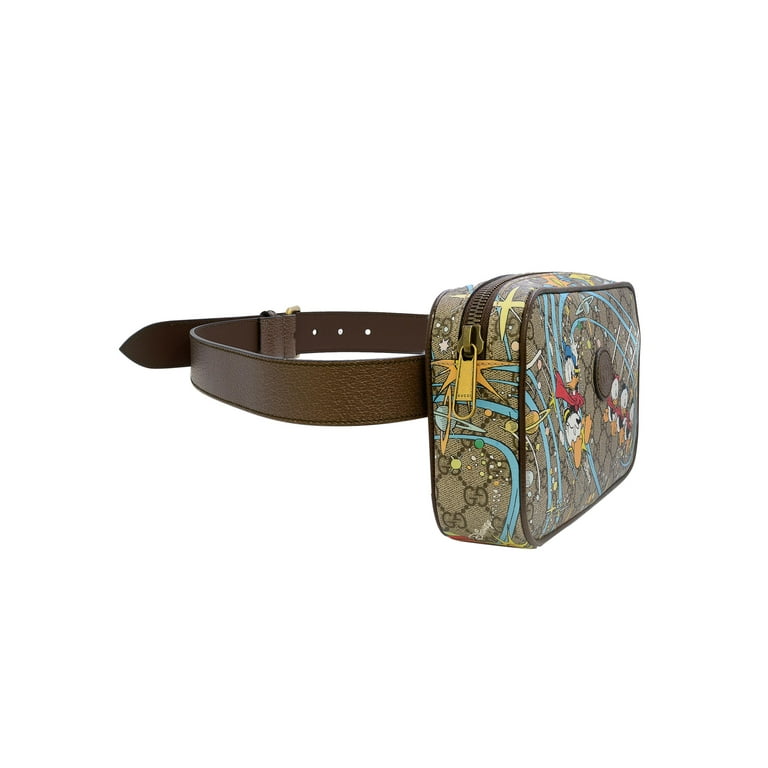 Gucci GG Supreme Donald Duck Disney x Gucci Leather Unisex Belt