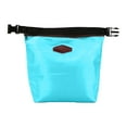 thumbnail image 2 of Small Lunch Bag, Insulated Lunch Bags, For Travel Ice Retaining Lunch Meal, Outdoor Picnics & Adventures (Light Blue, 27X26CM), 2 of 4