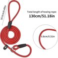 thumbnail image 2 of 2pcs Dog Leash Rope,nylon Dog Leash,soft Strong Rope,dog Training Leash(black+red), 2 of 5