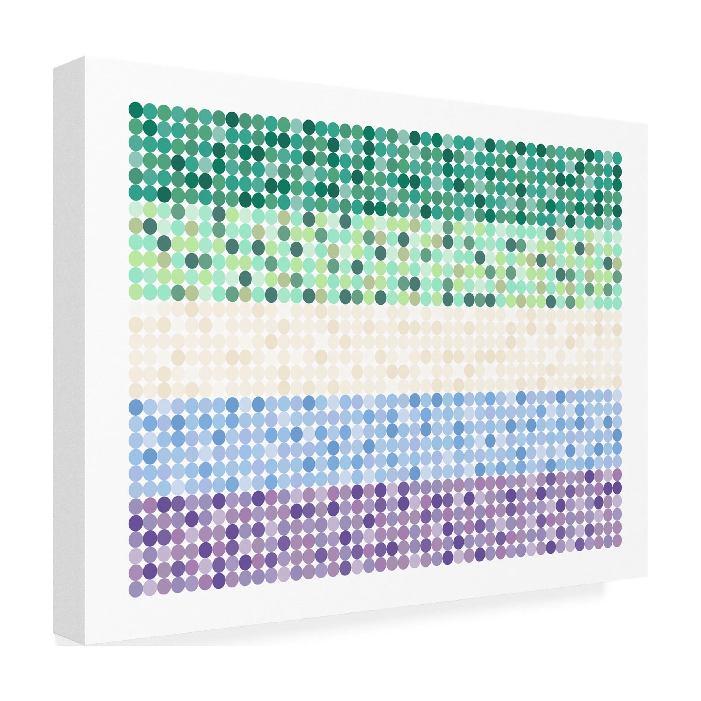 Canvas Wall Art - Tom Quartermaine 'Abstract Circle Gay Man Pride Flag' Wall Art for Living Room, Bedroom, or Office DÃ©cor by Trademark Fine Art - 24 x 18 Inches