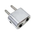 thumbnail image 3 of MERIGLARE Headless Electric Guitar Bridge & Tailpiece Set Single Saddle Metal Spare Parts Guitar Parts Guitars Modification Accessories silver Winding lock, 3 of 9