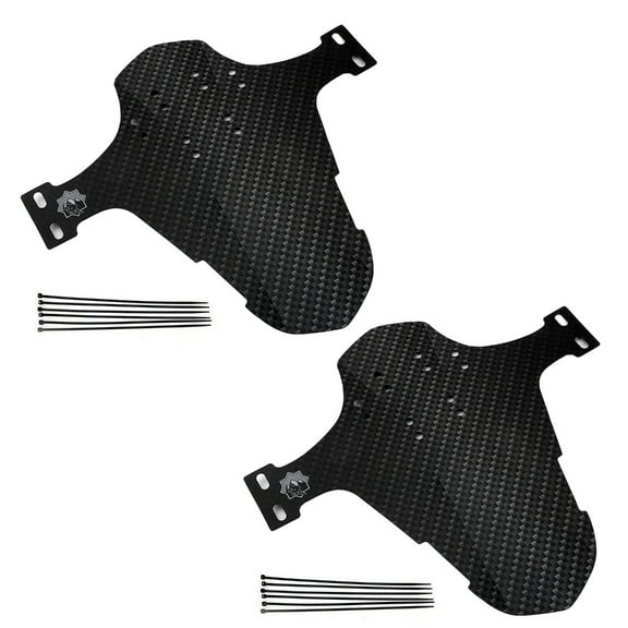 2Pcs Carbon Fiber Mud Guard Front & Rear BikeFend--Mudguard for 26" 27.5" 29"