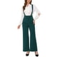 thumbnail image 2 of INSPIRAR CHIC Mono de Mujer con Tirantes Ajustables y Pierna Ancha, Mono con Tirantes, Color Verde, 2 of 6