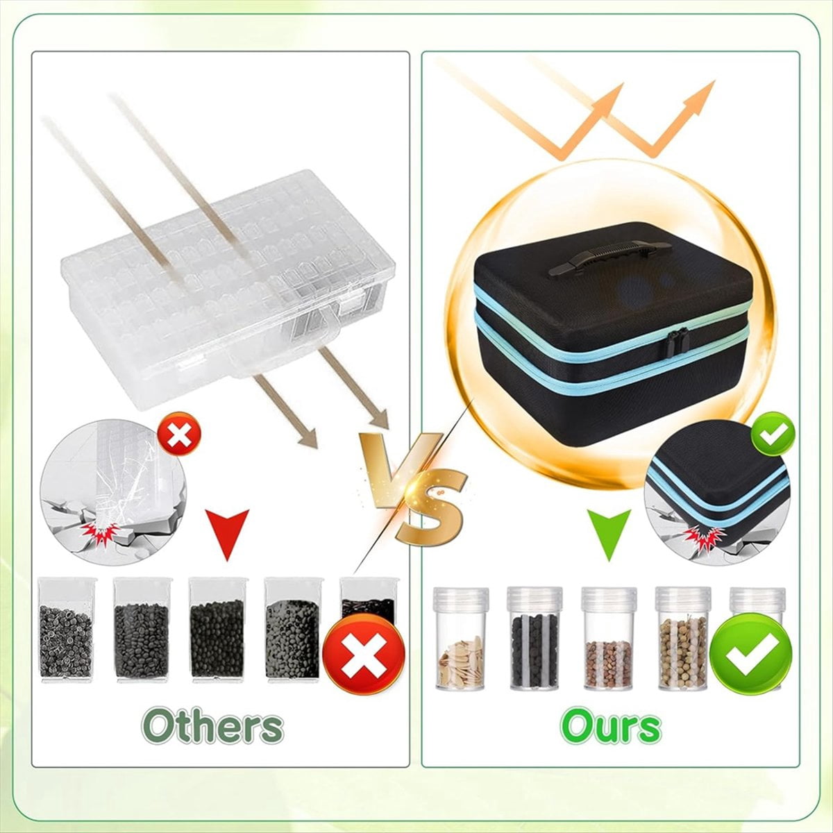 Seed Storage Box, Sturdy Seed Storage Box for Flower and Vegetable Plantgardens (A-240 Slot)