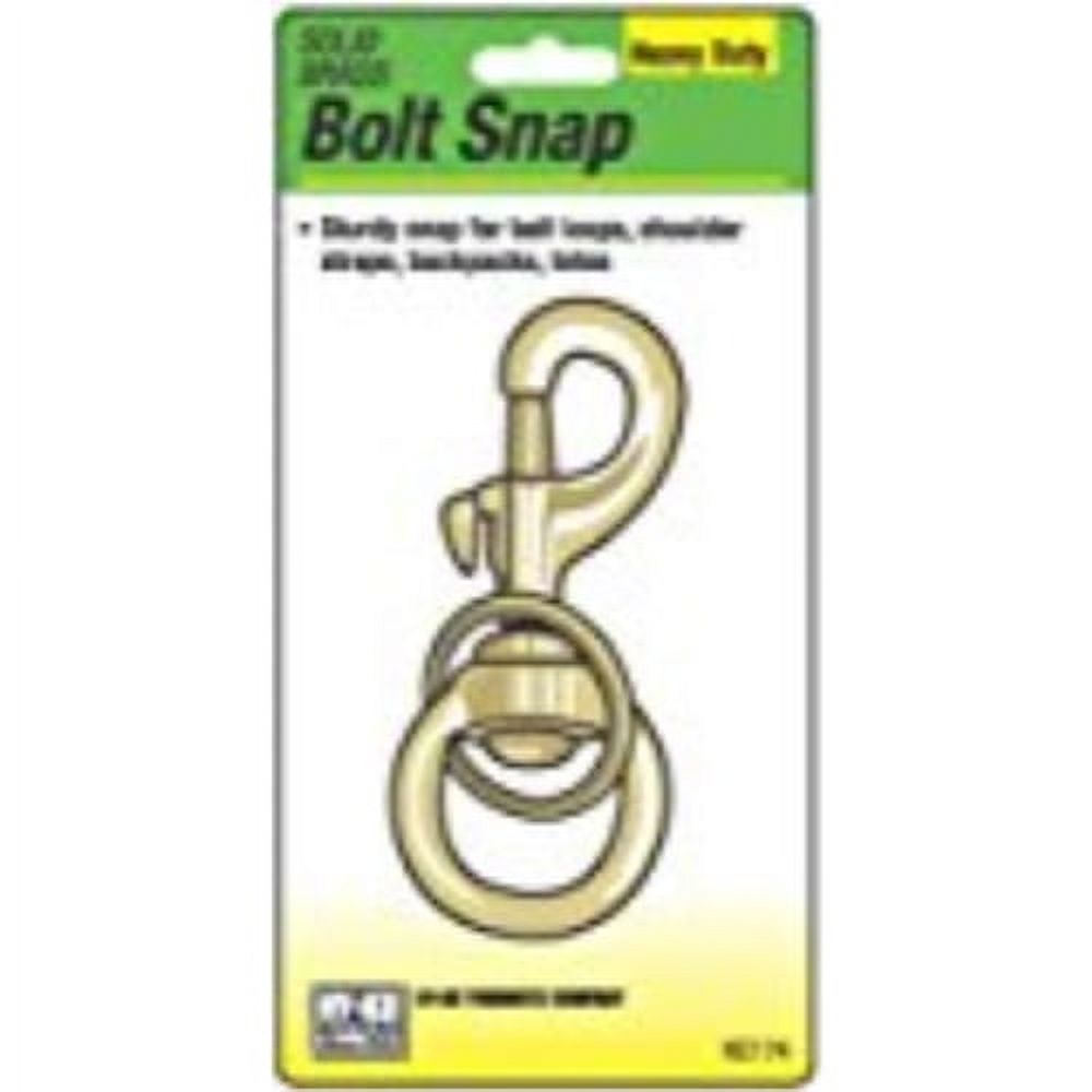 Hy-Ko Products 0494054 Hy-Ko KC174 Heavy Duty Bolt Snap&#44; Solid Brass&#44; Brass Plated - image 2 of 2