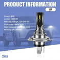 thumbnail image 2 of 2 PCS Car LED Fog Light Bulb, H4 H7 H8 H11 Super Bright 80W Vehicle Lighting Bulbs Replacement, Universal Automotive Fog Light -GSL, 2 of 5