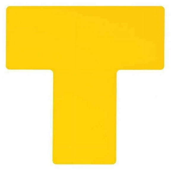 Brady Floor Tape,Yellow,4 inx10 in,T,PK20 104463