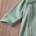 thumbnail image 4 of Newborn Infant Baby Boys Girls Romper With Zipper Ribbed Jumpsuit Kids Pajamas Clothes, 4 of 6