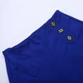 thumbnail image 6 of Gbsyewxs Pants For Women High Waist Button Solid Color Straight Leg Fashion Pants For Women Blue, 6 of 8