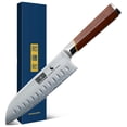 thumbnail image 1 of Cuchillo de Cocina HOSHANHO Santoku de 7" Acero de Alto Carbono con Mango de Madera, 1 of 7