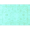 thumbnail image 1 of Ahgly Company Indoor Rectangle Oriental Light Blue Traditional Area Rugs, 7' x 9', 1 of 4