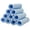 Blue, variant on 10 Pack Baby Burp Cloths, Large Cloth Diapers, 18'' x 7'' Burp Cloths 100% Cotton Burping Rags for Newborn, Hand Wash Cloth 6 Layers for Boys and Girls,White