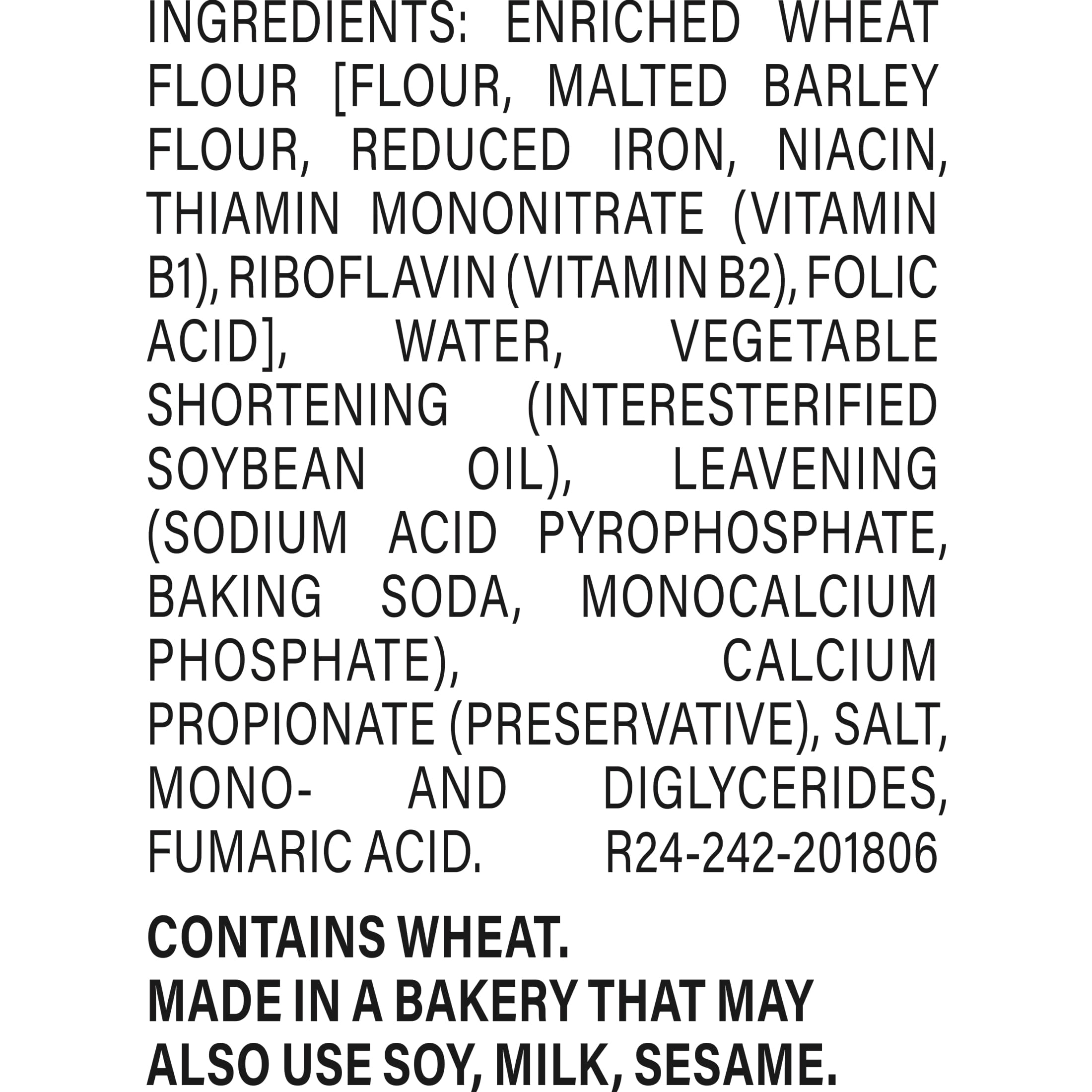 Tia Rosa Plain Flour Tortillas, 10 count, Tortillas, 17.5 oz Bag