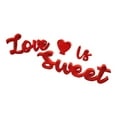thumbnail image 3 of Letra de madera Love IS Sweet Sign decoración de mesa del Día de San Valentín Impresión de doble cara accesorios de fotografía para compromiso , Rojo mayimx Signo de boda, 3 of 9