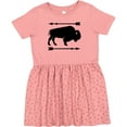 thumbnail image 3 of Inktastic Buffalo Cute Animal Western Girls Toddler Dress, 3 of 5