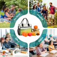 thumbnail image 6 of Medium Cooler Bag Lunch Bag Portable Meal Bag Work Meal Bag Outdoor Meal Bag Travel Meal Bag Picnic Meal Bag Going Out Meal Bag Sea Of Flowers, 6 of 6