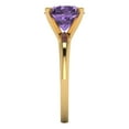 thumbnail image 3 of 2.5 ct Round Cut Simulated Alexandrite Solitaire Engagement Ring for Women in 18K Yellow Gold, 3 of 5