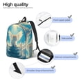thumbnail image 3 of Disketp Sunshine Cute Winged Cat print Canvas Backpack Lightweight Travel Daypack Student Rucksack Laptop Backpack-Medium, 3 of 5