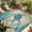 Turquoise Blue Beige, variant on Teal Green Sea Turtle Outdoor Rug for Patio/Deck/Porch, Non-Slip Large Area Rug 4 x 6 Ft, Coastal Summer Beach Seaweed Indoor Outdoor Rugs Washable Area Rugs, Reversible Camping Rug Carpet Runner