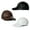 Black/Brown/White, variant on 3 Pack Leather Caps Genuine Lambskin Leather Hat Sports Visor Adjustable Strap (Leather, 3 Pack Black White Brown)