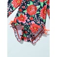 thumbnail image 4 of iEFiEL Baby Infant Girls Swimsuit One-piece Floral Rash Guard Bathing Suit Swimwear Red 0-3 Months, 4 of 7