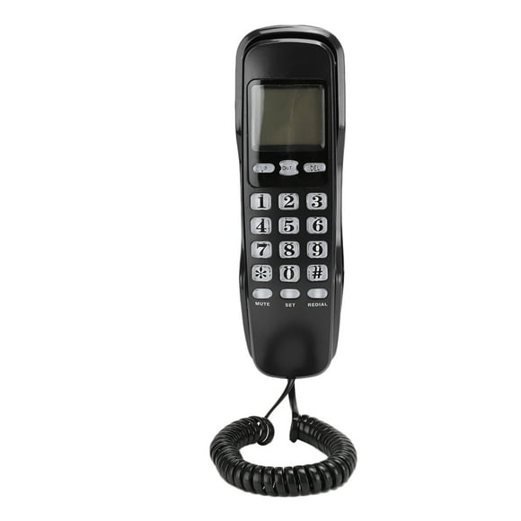 Telephone, Dual System Telephone, Call Number Display Home Telephone, For Office Restaurant Home Advisory Service Black