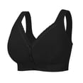 thumbnail image 4 of MDUKONU Bra for Senior Women, Front Closure Bras for Older Women, 2026 Full Coverage No Underwire Bra Size: 90D Black, 4 of 4