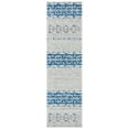 thumbnail image 3 of SAFAVIEH Madison Kandace Abstract Runner Rug, Silver/Navy, 2'3" x 8', 3 of 8