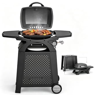Weber Traveler ポータブルガスグリルStealthエディション Weber Traveler Backyard BBQ Portable Gas Grill, Stealth Edition