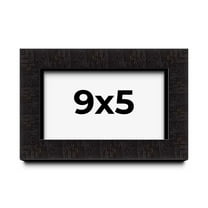9x5 Shadow Box Black Solid Wood Display Picture Frame | 1 Inch Rabbet Depth | | 1.375 Inch Moulding
