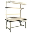thumbnail image 3 of Global Industrial B2334702 72 x 30 in. ESD Laminate Top Bench-In-A-Box Standard Workbench, Beige, 3 of 4