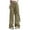 Army Green, variant on Cargo Pants for Women Wide Leg Baggy Loose High Waisted Juniors Hiking Cargos with Multi Pockets