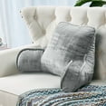 thumbnail image 3 of Home Soft Things DO-IT-YOURSELF Textured Velvet Bedrest Pillow - Steeple Grey - 20" x 18" x 17", 3 of 8