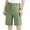 Army Green, variant on Fengactive Little Girls Straight Leg Half Dress Pants High Waisted Office Work Half Pants for Girls with Pockets