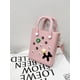 thumbnail image 4 of Bolso de playa para mujer bolso de almacenamiento de moda con agujeros y dijes bolso Hobo elegante, 4 of 6