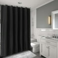 thumbnail image 3 of Cortina de baño, patrón de Pared Negra, Cortina de Ducha Impermeable, Cortina de baño, Rendimiento inigualable, 3 of 8
