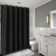 thumbnail image 1 of Cortina De Baño Jadeshay Patrón De Pared Negro Con 12 Ganchos Colgantes, 1 of 8