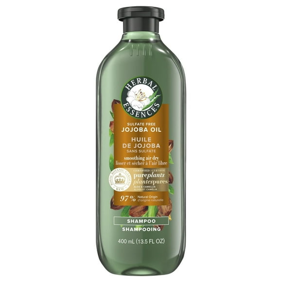 Shampooing sans sulfate à l’huile de jojoba Herbal Essences, pour sécher à l’air libre, lissant, avec huile de camélia et aloès certifiés, pour tous les types de cheveux, particulièrement les cheveux Nostalgia Kettle