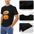 thumbnail image 6 of WISHTIME Graphic Tees for Men, Pumpkin Print T-Shirts Crewneck Casual Loose Fit Cotton Tops, Made in USA, 6 of 9