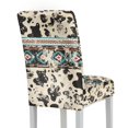 thumbnail image 2 of Xoenoiee Aztec Cow American Tribal Print Chair Covers for Dining Room, Stretch Dining Chair Cover, Washable Kitchen Parsons Chair Slipcovers, Removable Seat Protector for Home Party, 1 Pack, 2 of 7
