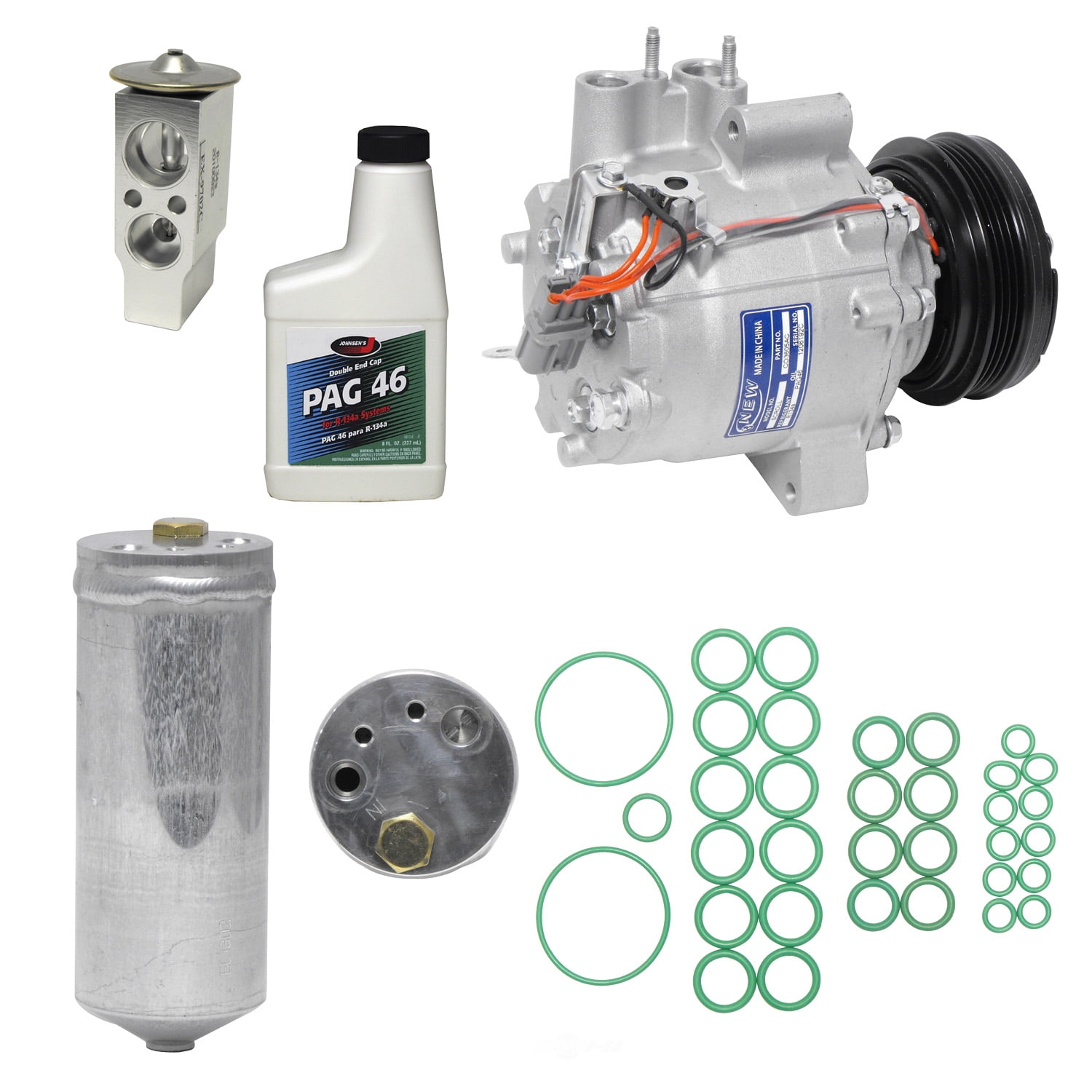 A/C Compressor and Component Kit -- Compressor Replacement Kit Fits select: 2003-2005 HONDA CIVIC HYBRID
