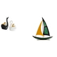 thumbnail image 1 of Elegantes Figuras De Cisne Y Velero, Adornos De Mesa, Artesanías Artísticas Para Decoración De Pareja, Colección Feng Shui, Estatuas Decorativas Para Estantería, Entrada, Centro De Mesa., 1 of 8