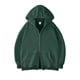 thumbnail image 1 of Dolkfu Sudadera con capucha de gran tamaño para hombres, sudadera con doble cremallera de corte holgado, chaqueta de manga larga de color sólido para hombres. S, 1 of 2