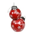 thumbnail image 5 of Alpine Corporation 21" x 16" x 30" Light-Up Freestanding Christmas Ball Ornament Decor, Red, 5 of 11