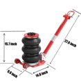 thumbnail image 2 of 5 Ton/11,000 lbs Air Jack, Portable Pneumatic Jack Lift up to 15.7", 3-6 s Fast Lifting Pneumatic Jack, with Adjustable Long Handles for Cars, Garages, Repair, 2 of 7