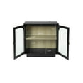 thumbnail image 4 of Xukmct 2 Door Storage Cabinet with 2 Shelves, Perfect for Living Room, Dining Room, Kitchen, Black, 4 of 9