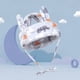 thumbnail image 4 of Casco de seguridad para bebé, cómodo, suave, transpirable, ligero, gorro de seguridad para niños pequeños de 5 a 24 meses, color gris, 4 of 10