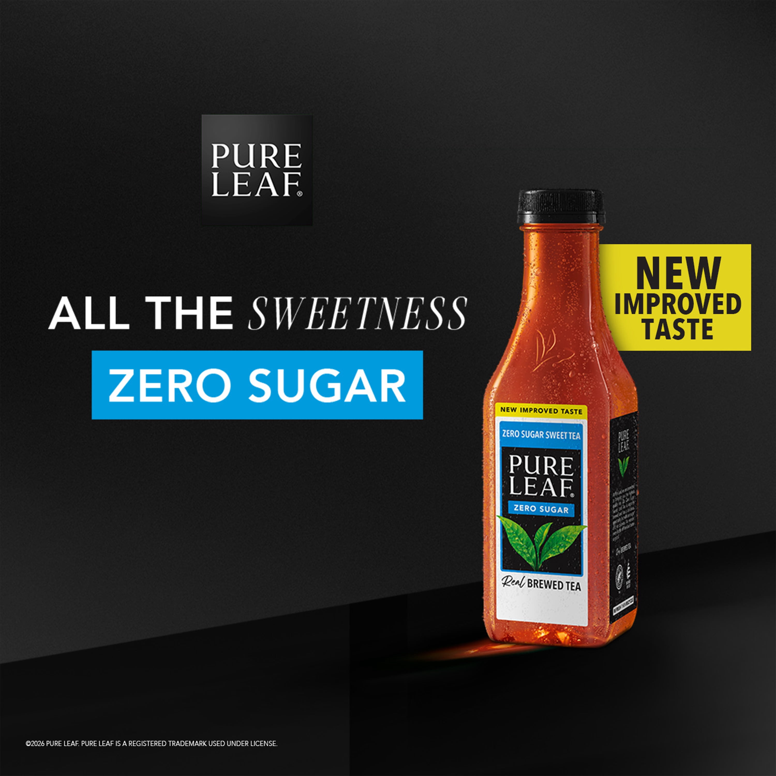 (3 pack) Pure Leaf Zero Sugar Real Brewed Tea Sweet 64 Fl Oz
