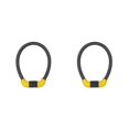 thumbnail image 1 of VONKY Flexible Bike Lock Anti-theft Chain Locks Padlock Electric Vehicle Long/Yellow 2Set, 1 of 1